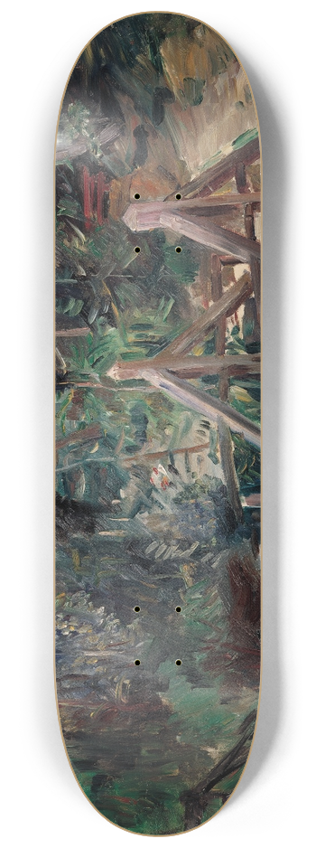 Lovis Corinth - Tiroler Landschaft Mit Brcke 8.25 inch art skate deck