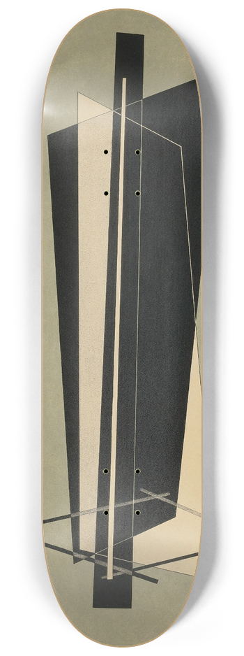 Lszl Moholy-Nagy - Kestnermappe; Komposition (One Plate)(P. 123) 8.25 inch art skate deck