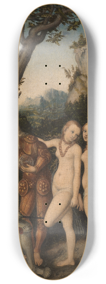 Lucas Cranach - Judgment of the Paris 8.25 inch art skate deck