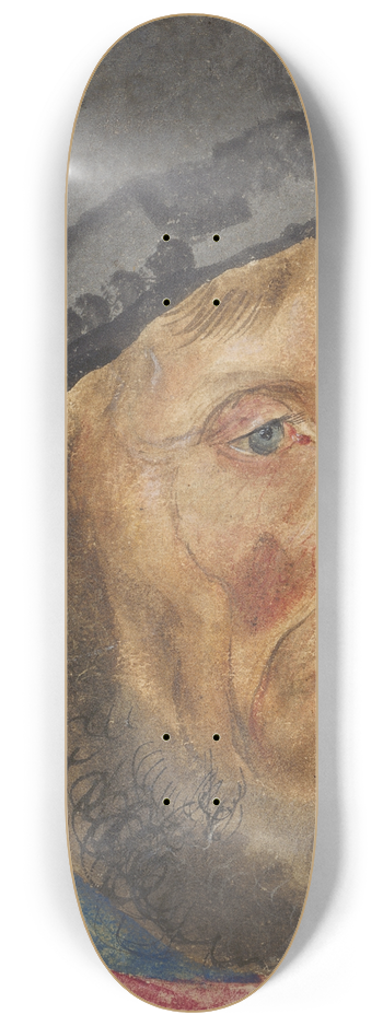 Lucas Cranach the Elder - Head of a Peasant 8.25 inch art skate deck