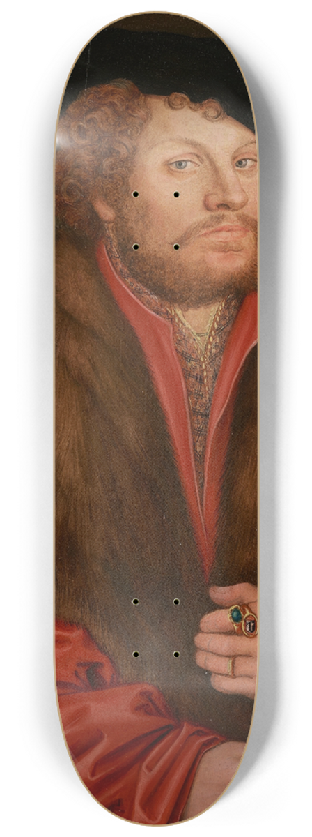 Lucas Cranach the Elder - Portrait of Moritz Buchner 8.25 inch art skate deck