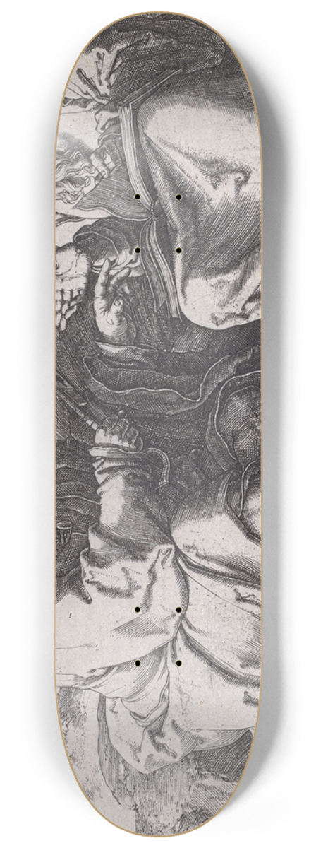 Lucas Van Leyden - Saints Peter and Paul Seated in a Landscape 8.25 inch art skate deck