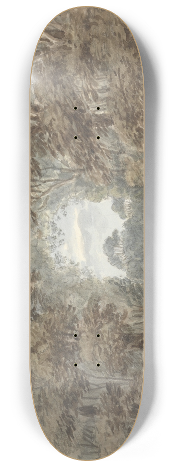 Anne Rushout - Garden Temple, Wanstead Grove 8.25 inch art skate deck