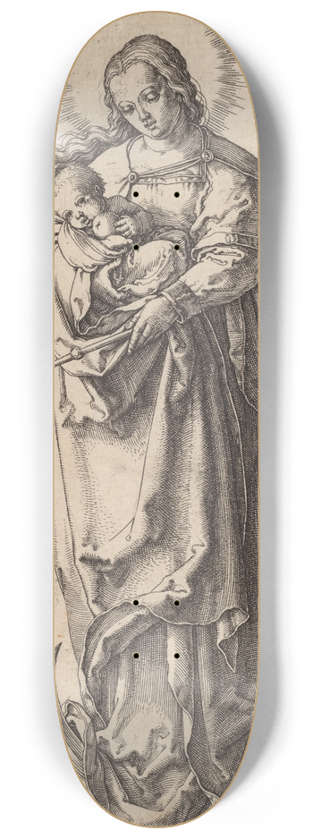 Lucas Van Leyden - The Virgin and Child on the Crescent 8.25 inch art skate deck