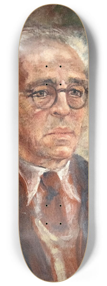 Luce Boyals - Portrait of Giovanni Leonardi 8.25 inch art skate deck