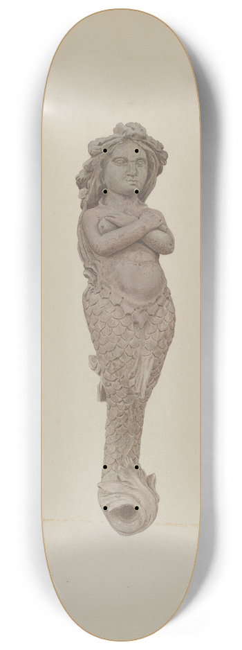 Lucille Chabot - Figurehead  Mermaid 8.25 inch art skate deck