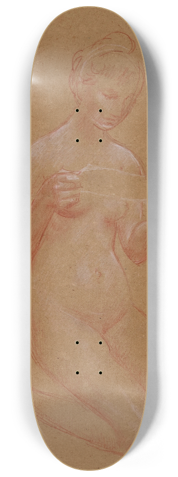 Luc-Olivier Merson - Femme nue  genoux 8.25 inch art skate deck