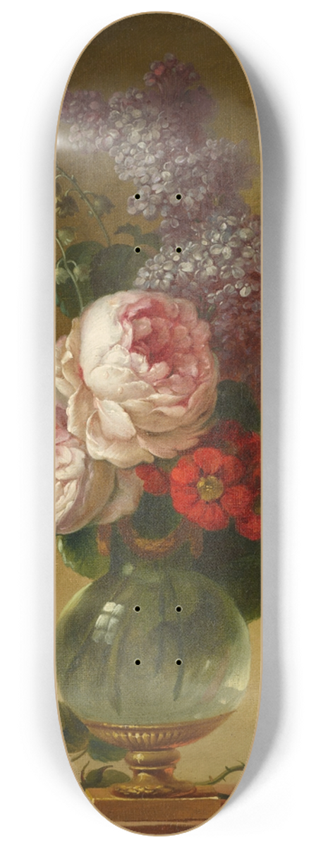 Anne Vallayer-Coster - Floral Still Life 8.25 inch art skate deck