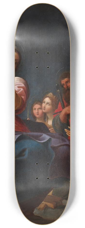 Ludovico Carracci - Madonna and Child with Saints 8.25 inch art skate deck