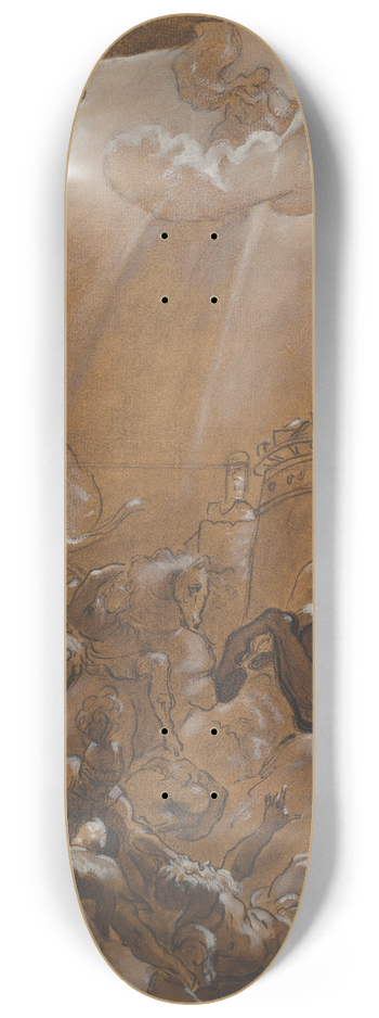 Ludovico Carracci - The Conversion of Saint Paul 8.25 inch art skate deck