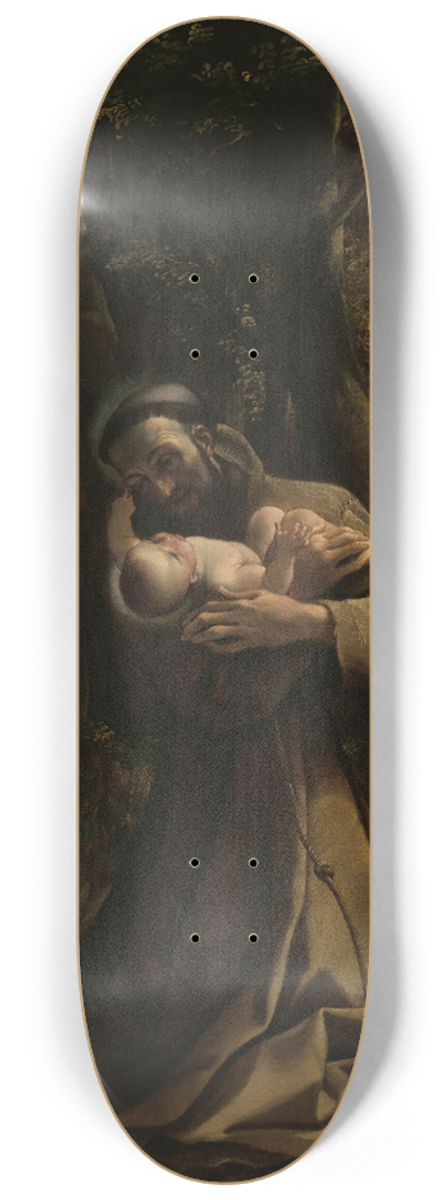 Ludovico Carracci - The Vision of Saint Francis of Assisi 8.25 inch art skate deck