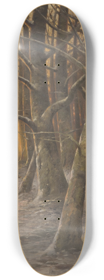 Ludvk Bartk - Winter Early Evening 8.25 inch art skate deck