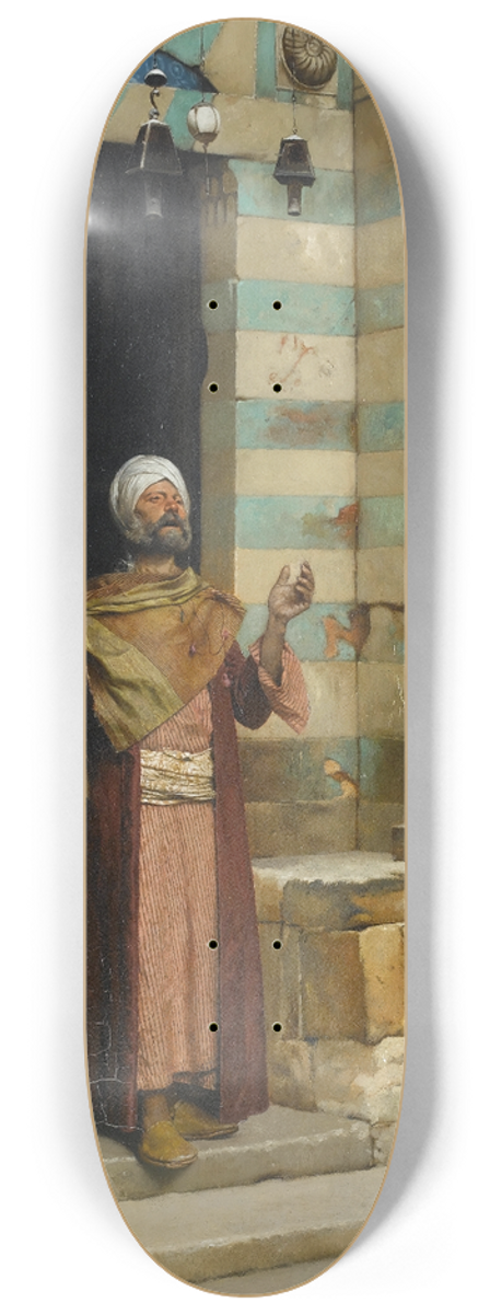 Ludwig Deutsch - At the door of the mosque 8.25 inch art skate deck
