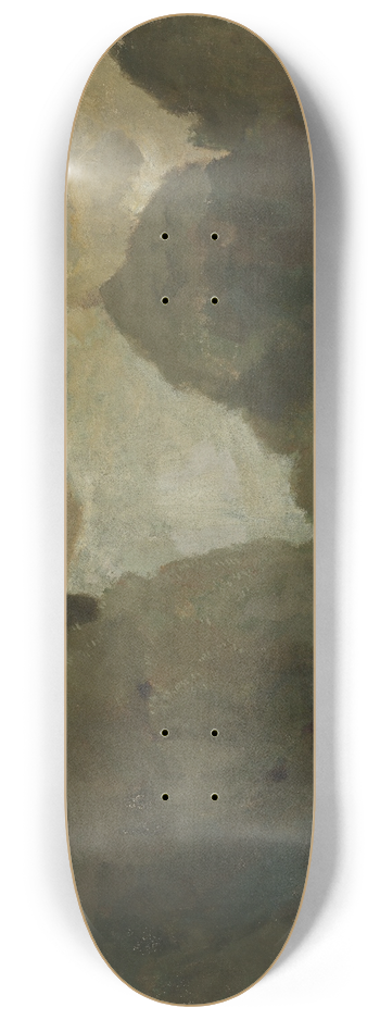 Ludwig Dill - Gewitter im Moor bei Dachau 8.25 inch art skate deck