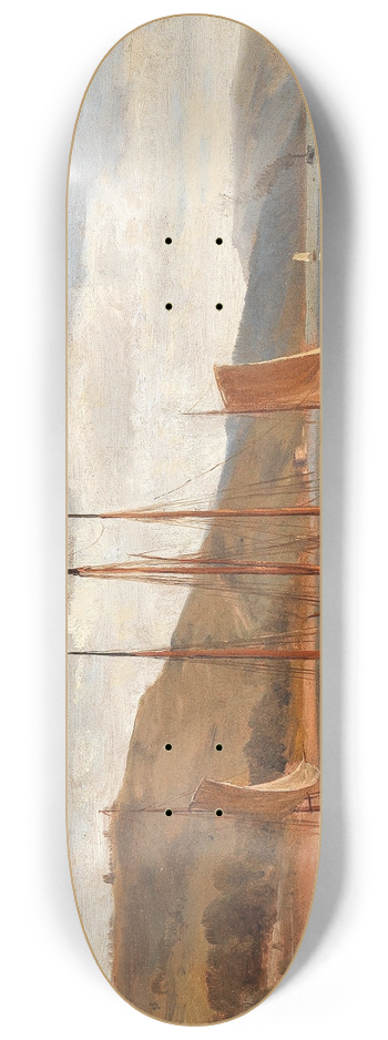 Ludwig Halauska - Rheinufer bei Lorch 8.25 inch art skate deck