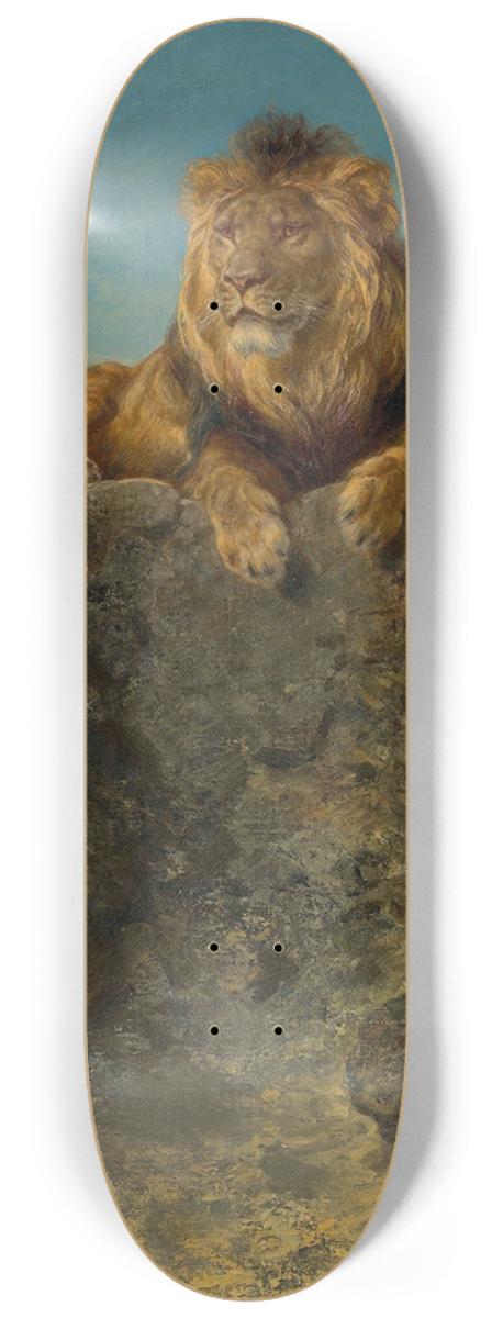 Ludwig Knaus - Throning Lion 8.25 inch art skate deck