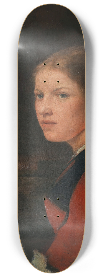 Ludwig Lfftz - Junges Mdchen am Fenster 8.25 inch art skate deck