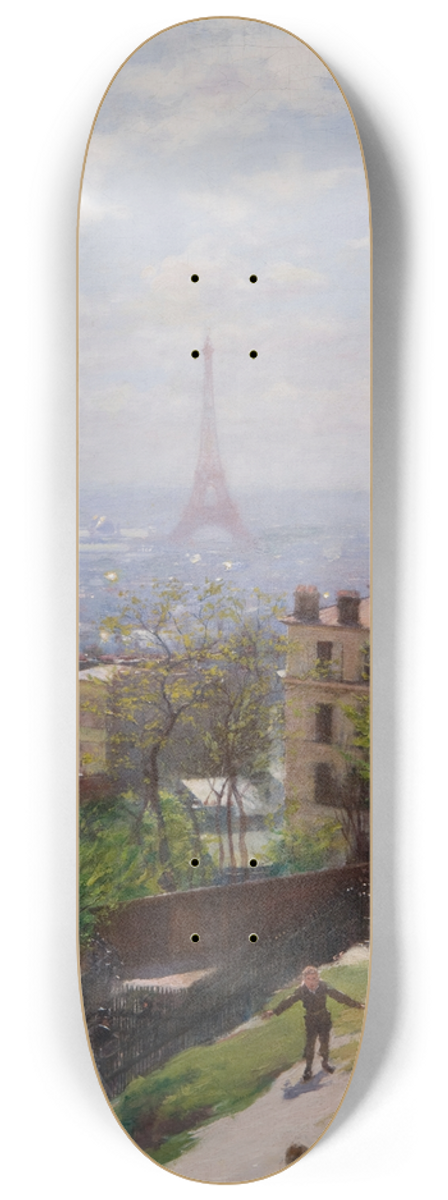 Ludwik de Laveaux - Fragment of the Panorama of Paris 8.25 inch art skate deck