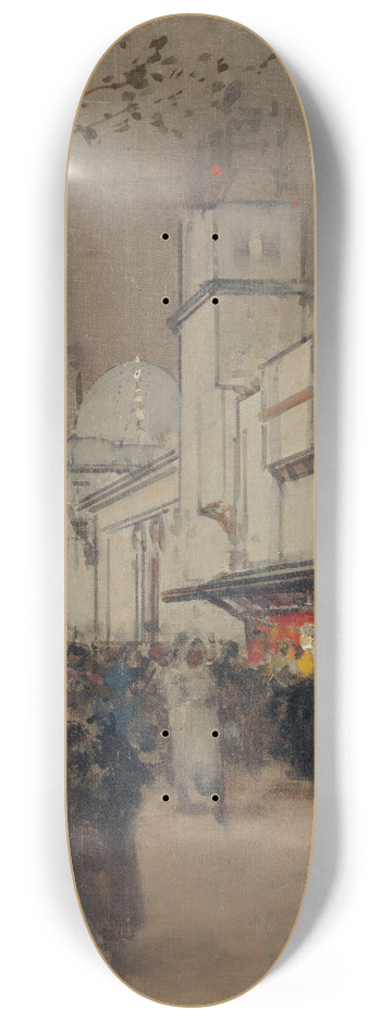 Luigi Loir - La rue des Nations,  lExposition Universelle de 1900 8.25 inch art skate deck