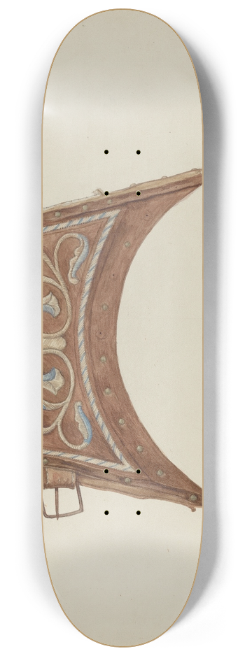 Lyman Young - Leather Purse Top 8.25 inch art skate deck