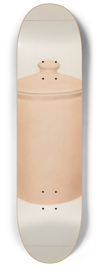 Annie B. Johnston - Stoneware Jar 8.25 inch art skate deck