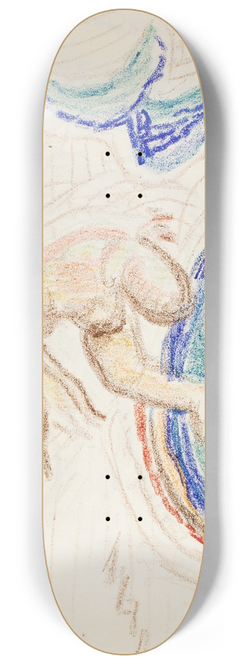 Magnus Enckell - Delfiiniratsastaja, luonnos 8.25 inch art skate deck