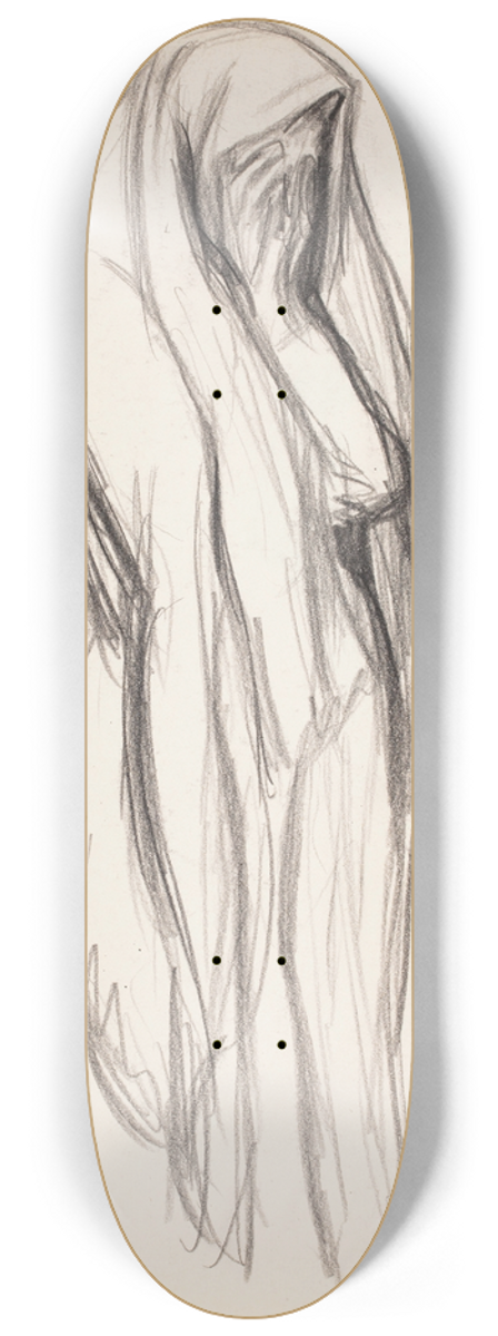 Magnus Enckell - Luonnos maalaukseen Itkev nainen, 1904 8.25 inch art skate deck