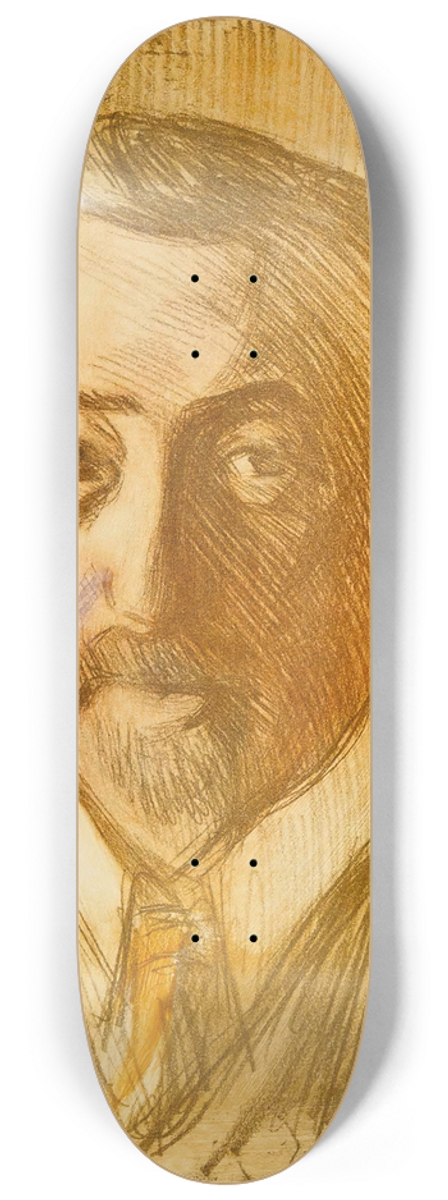 Magnus Enckell - Portrait of Chamberlain Hjalmar Linder 8.25 inch art skate deck
