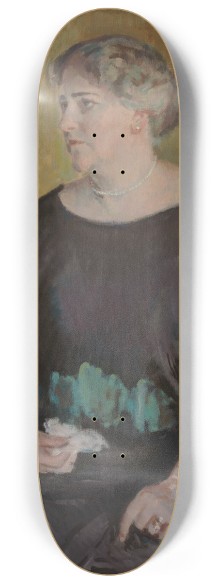 Magnus Enckell - Portrait of Mrs. Lydia Keirkner 8.25 inch art skate deck