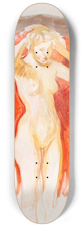 Magnus Enckell - Standing nude model 8.25 inch art skate deck