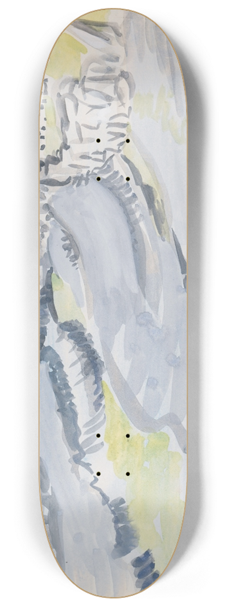 Mainie Jellett - Fields near the Sea in the West of Ireland 8.25 inch art skate deck
