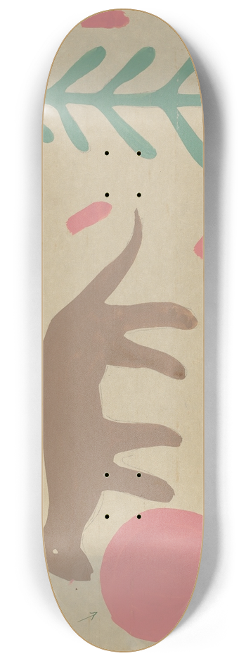 Majel G. Claflin - Bedspread 8.25 inch art skate deck