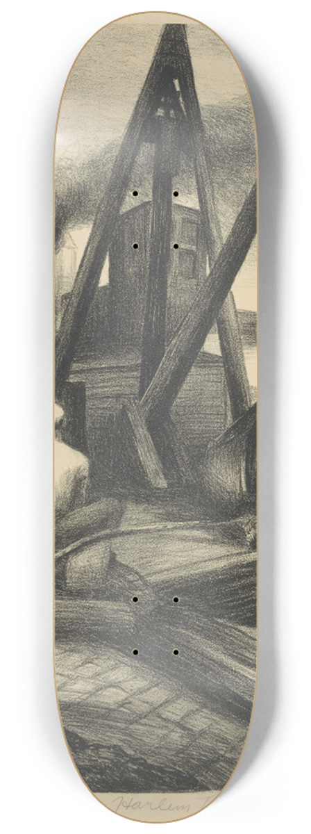 Ann Nooney - Harlem River 8.25 inch art skate deck