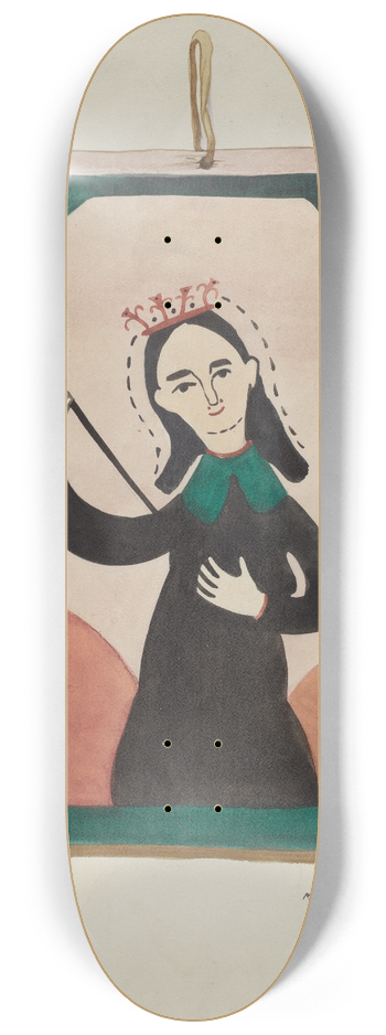 Majel G. Claflin - Retablo (Virgin) 8.25 inch art skate deck