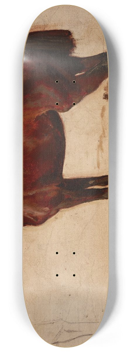 Maksymilian Gierymski - Study of a Horse 8.25 inch art skate deck