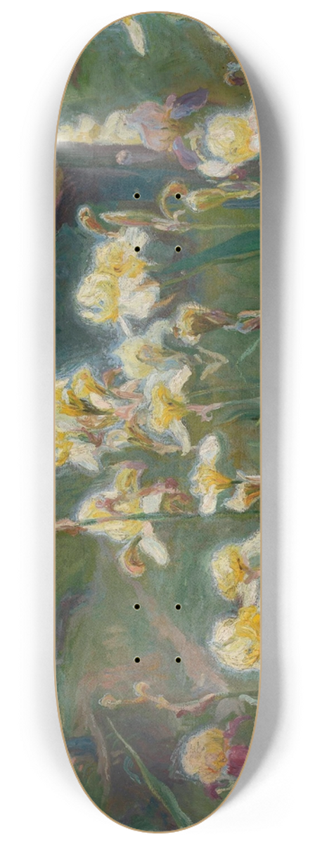 Maksymilian Neuman - Irises in the graveyard 8.25 inch art skate deck