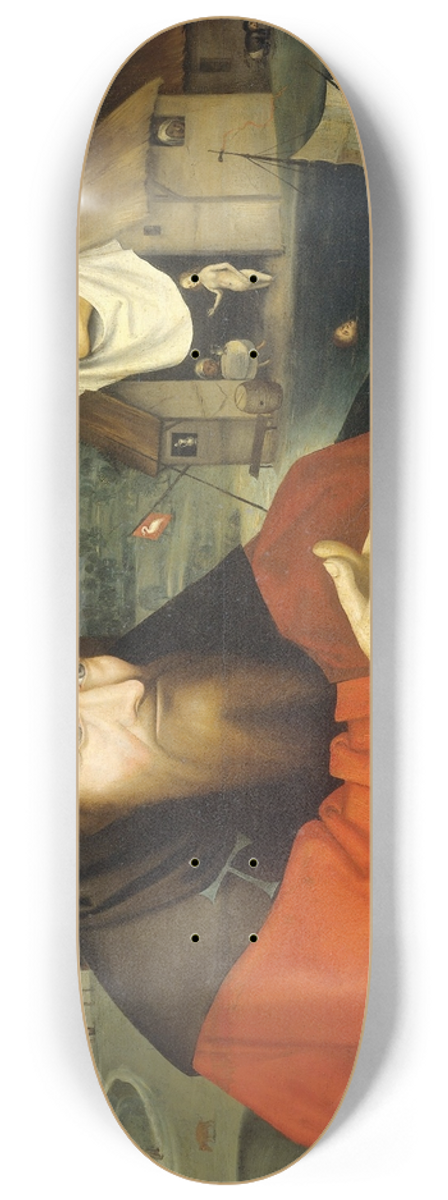 Manner of Hieronymus Bosch - The Temptation of St Anthony 8.25 inch art skate deck