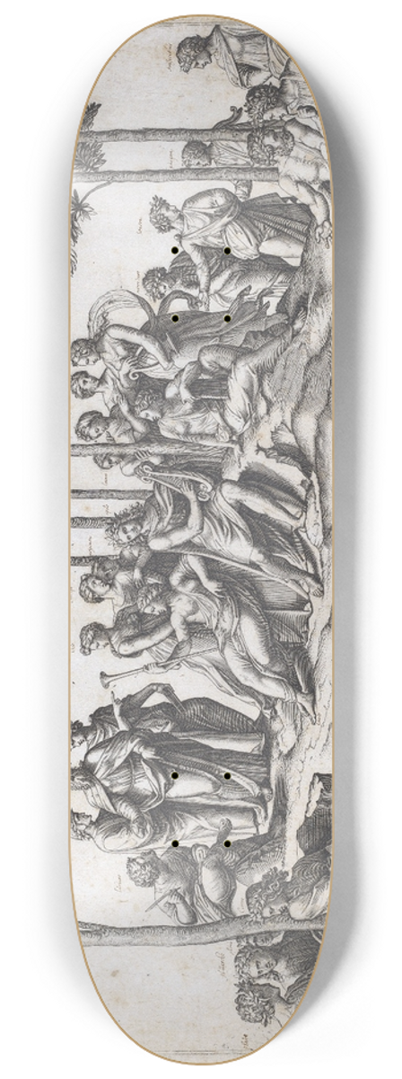 Marcantonio Raimondi - Parnassus 8.25 inch art skate deck