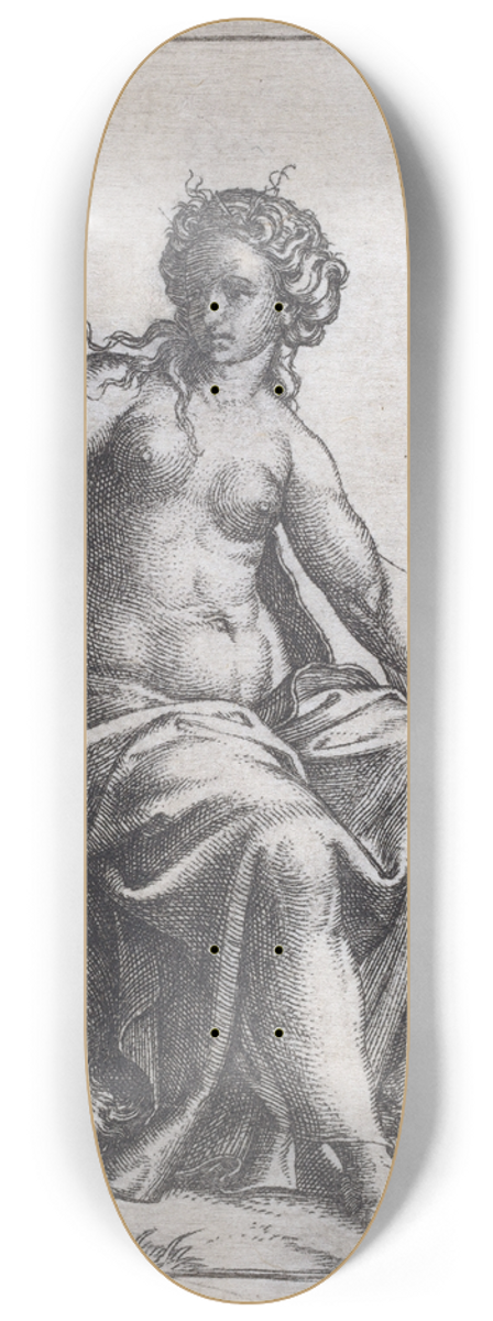 Marcantonio Raimondi - Prudence 8.25 inch art skate deck