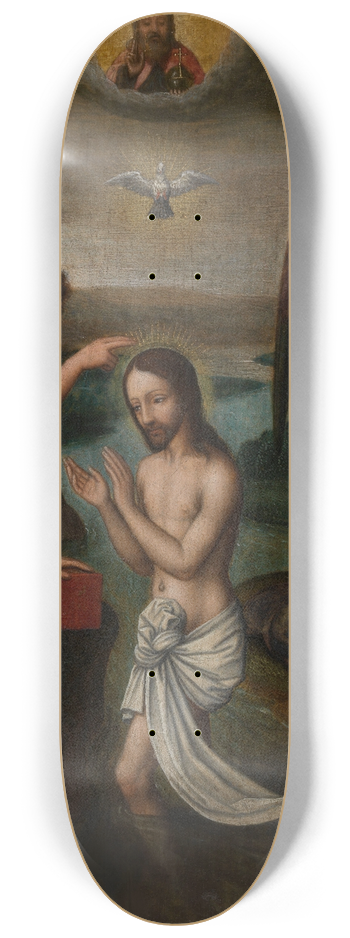 Marcellus Coffermans - The Baptism of Christ 8.25 inch art skate deck