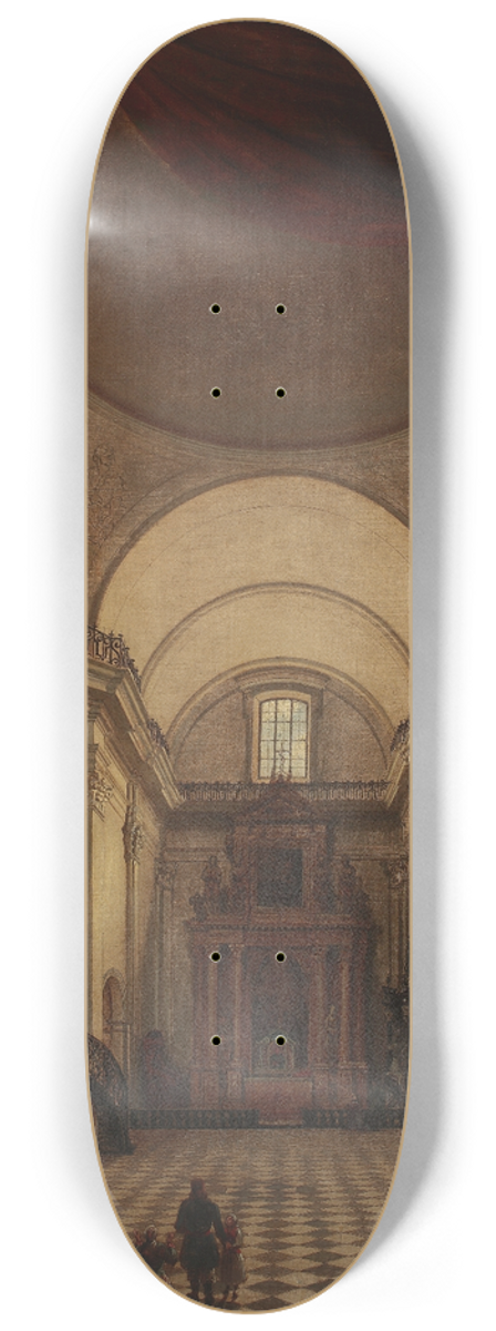 Marcin Zaleski - Interior of the Holy Cross Church in Warsaw 8.25 inch art skate deck
