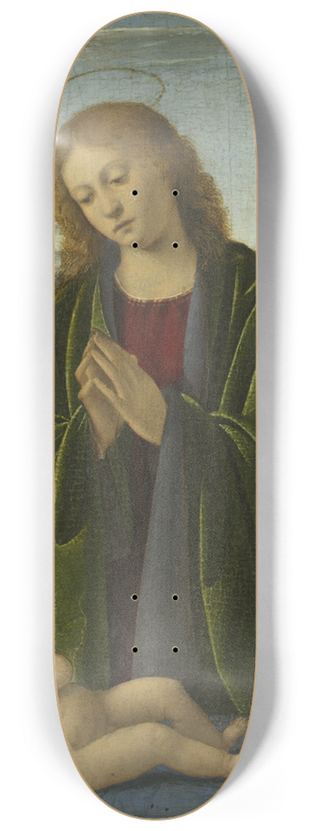 Marco Basaiti - Madonna Adoring the Child 8.25 inch art skate deck