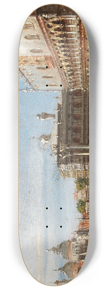 Marco Grubas - Venice, the Riva degli Schiavoni 8.25 inch art skate deck