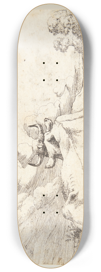 Marcus de Bye - Liggende ko 8.25 inch art skate deck