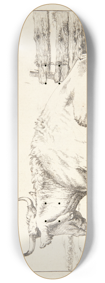 Marcus de Bye - Liggende ko 8.25 inch art skate deck