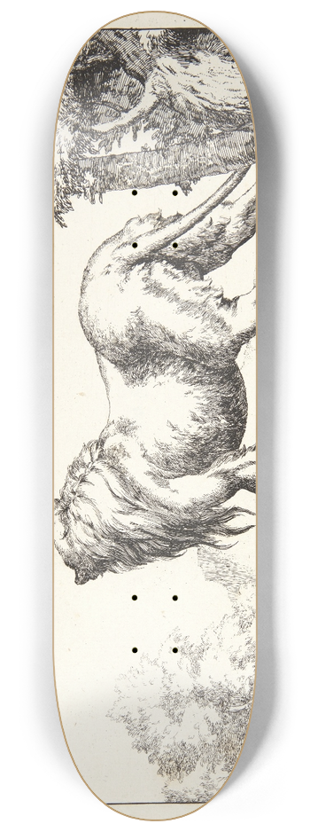 Marcus de Bye - Stende lve, set bagfra 8.25 inch art skate deck