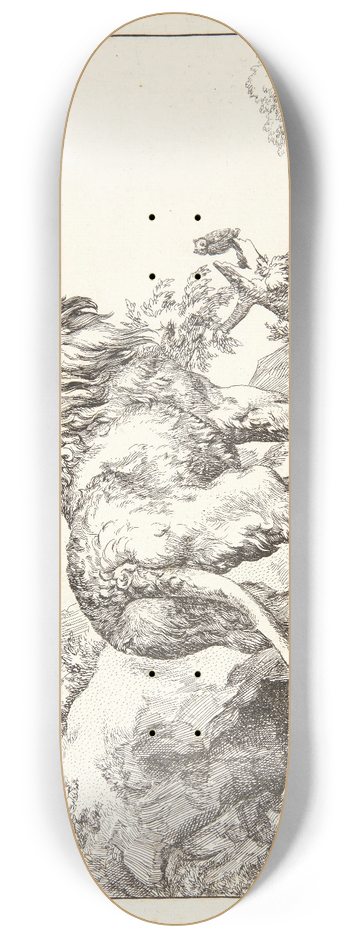 Marcus de Bye - Stende lve, set bagfra 8.25 inch art skate deck