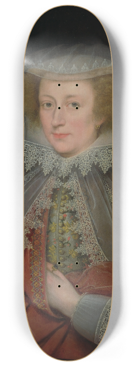 Marcus Gheeraerts the Younger - Catherine Killigrew, Lady Jermyn 8.25 inch art skate deck