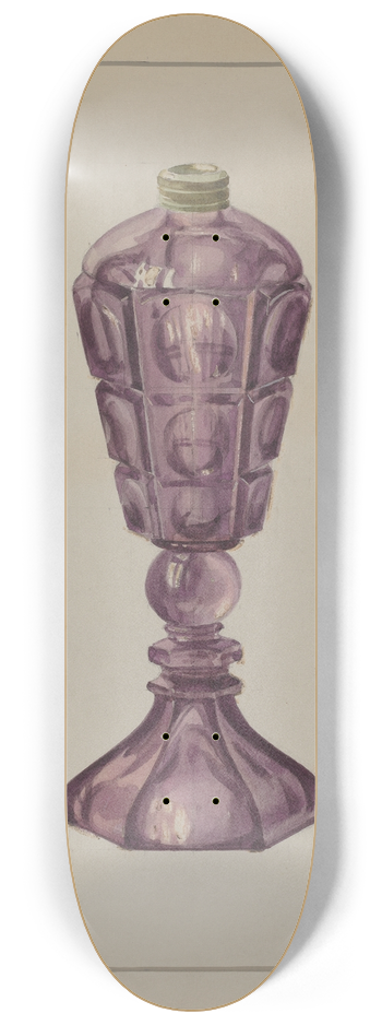Marcus Moran - Amethyst Glass Oil Lamp 8.25 inch art skate deck