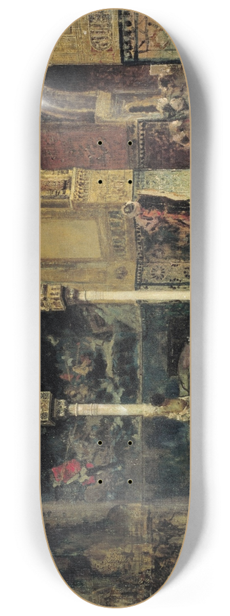 Mariano Fortuny Marsal - The Slaying of the Abencerrajes 8.25 inch art skate deck